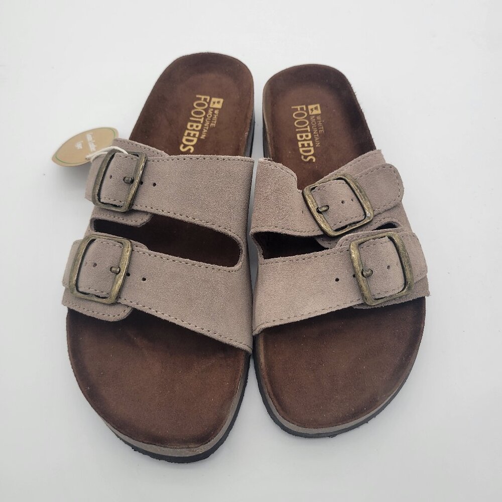NWO White Mountain Footbeds Sandal size 6 Cream Color